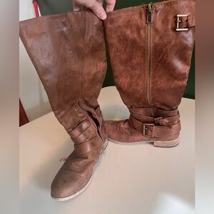 Tall Brown Boot Size 9.5